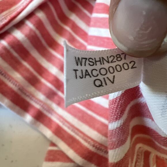 Tommy Hilfiger Women Top Blouse Shirt Size 3X Pink Striped Cotton Boat Neck XXXL - Picture 11 of 12